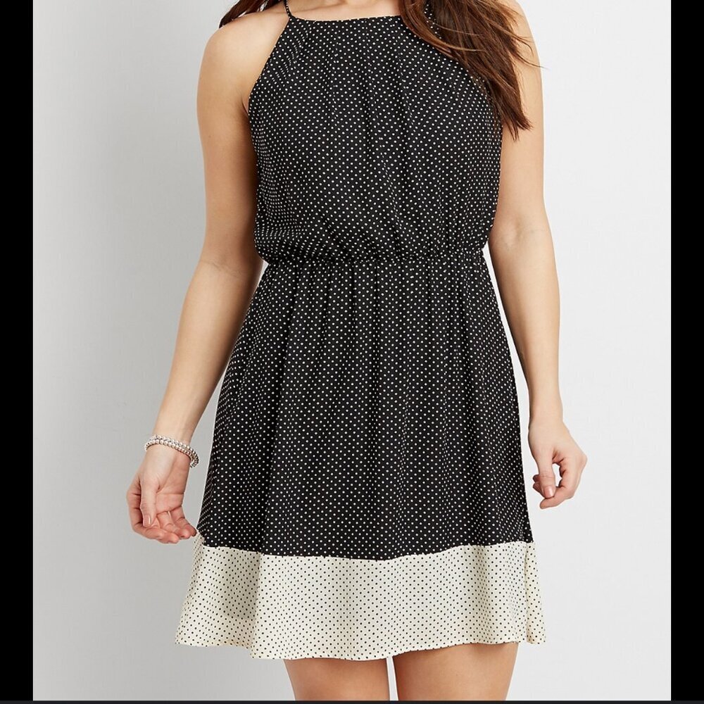 Maurices Polka Dot Dress Size 0X